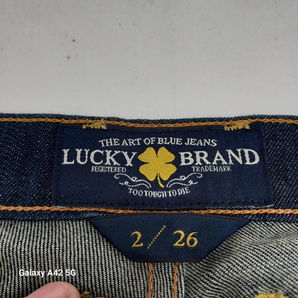 Lucky Brand Charlie Skinny Jeans Womens 2/26 Dark Wash Indigo Denim Pants - Picture 2 of 8